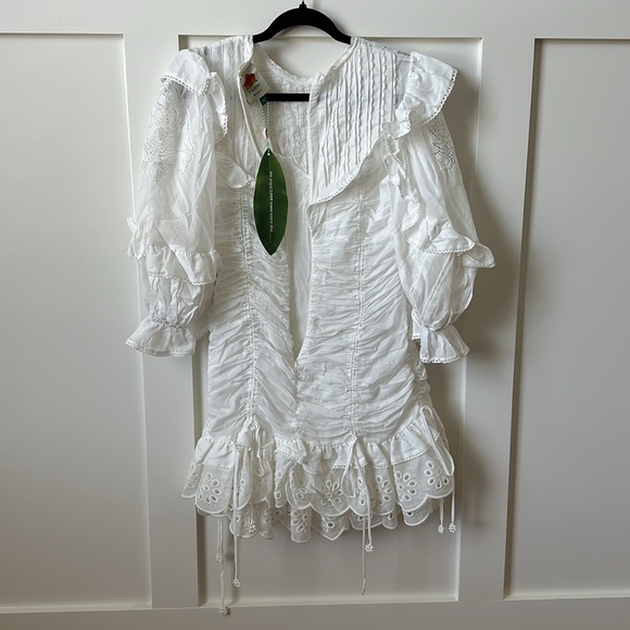 Farm Rio White Lace Mini Dress - Picture 4 of 4